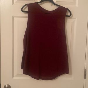 A New Day Maroon Sleeveless Top